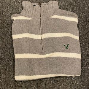American Eagle L Pullover Zip-Up Sweater